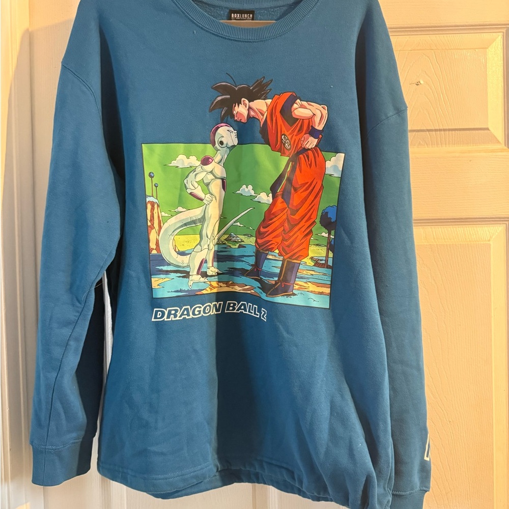 Box Lunch Dragon Ball Z Anime SweatShirt Shirt 100% Cotton Drawstring Waist XL